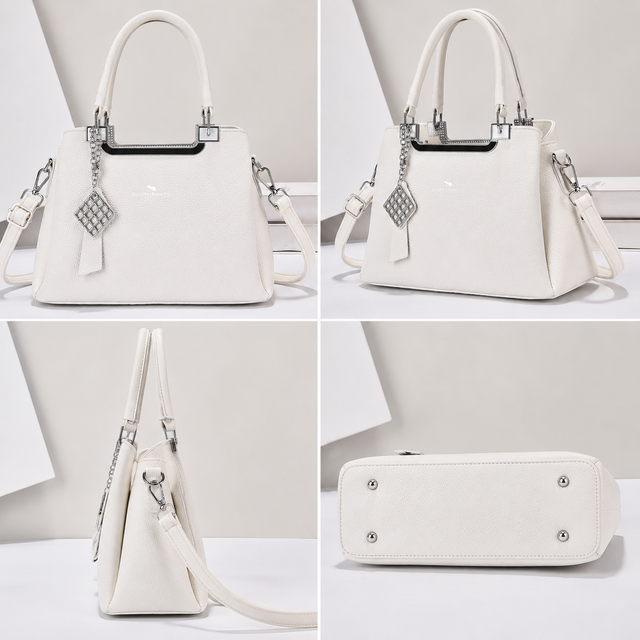 Elegant White Handbag