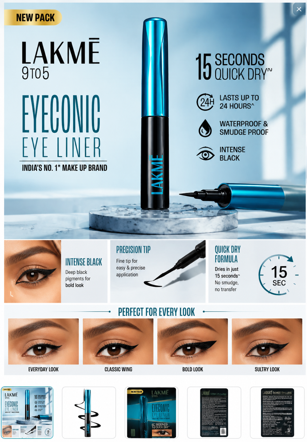 Lakmé 9to5 Eyeconic Eye Liner