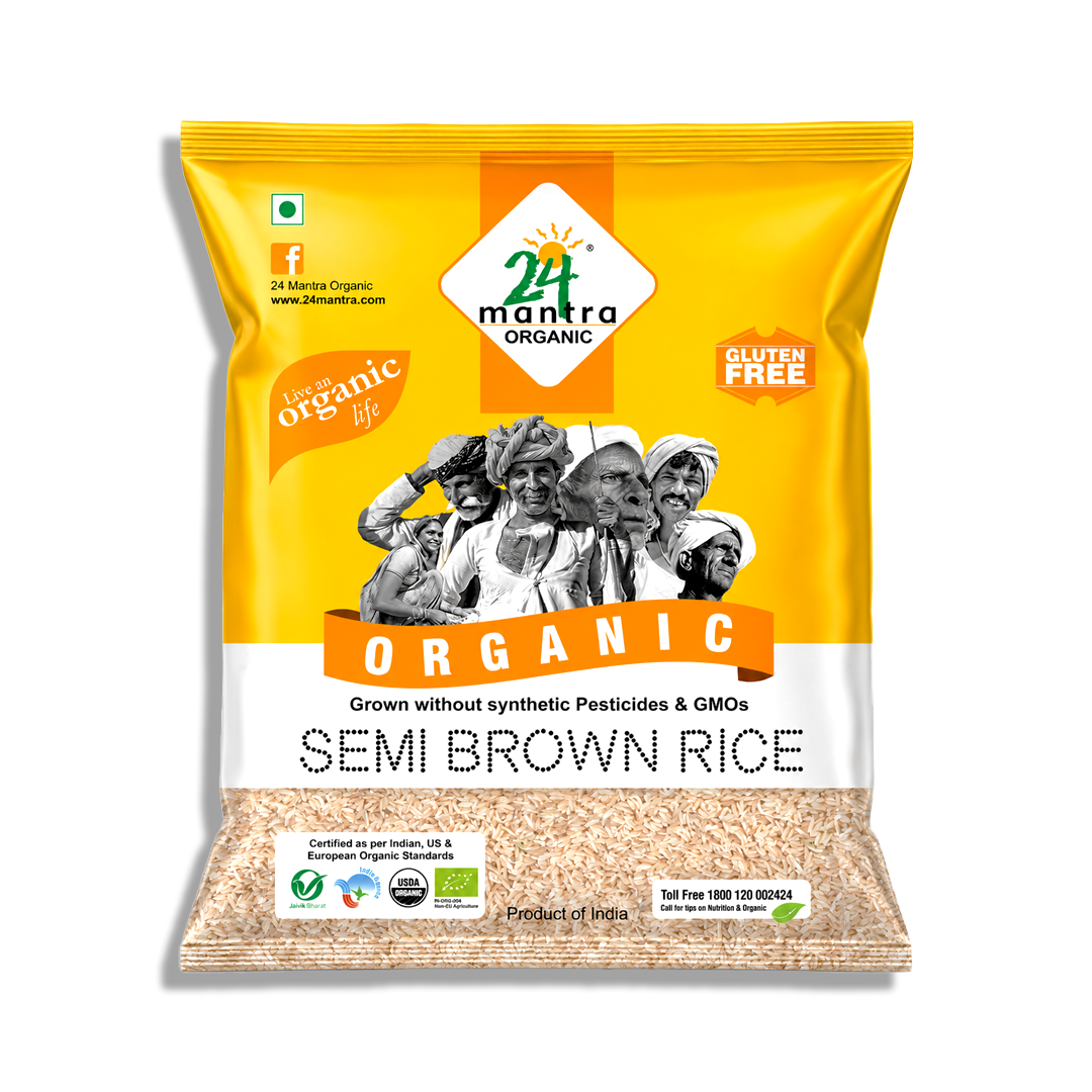 24 Mantra Organic Sonamasuri Semi Brown Rice 5kg