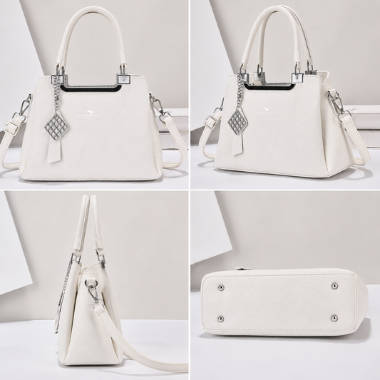 Elegant White Handbag – Get 1 Vacuum Cleaner FREE