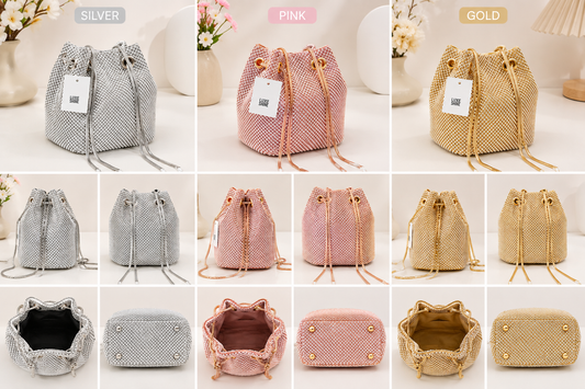 Stylish Bucket Drawstring Bag