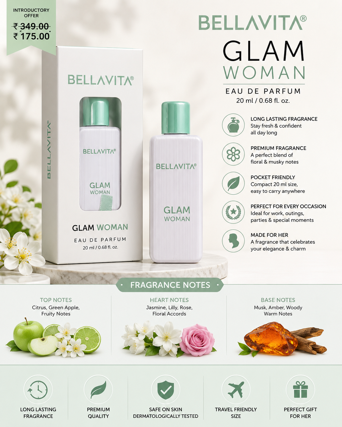 BellaVita Glam Woman Eau De Parfum