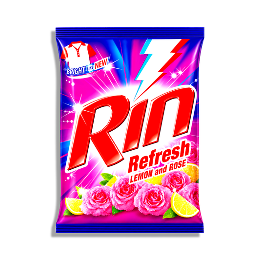RIN Fresh Lemon & Rose Detergent Powder 1kg